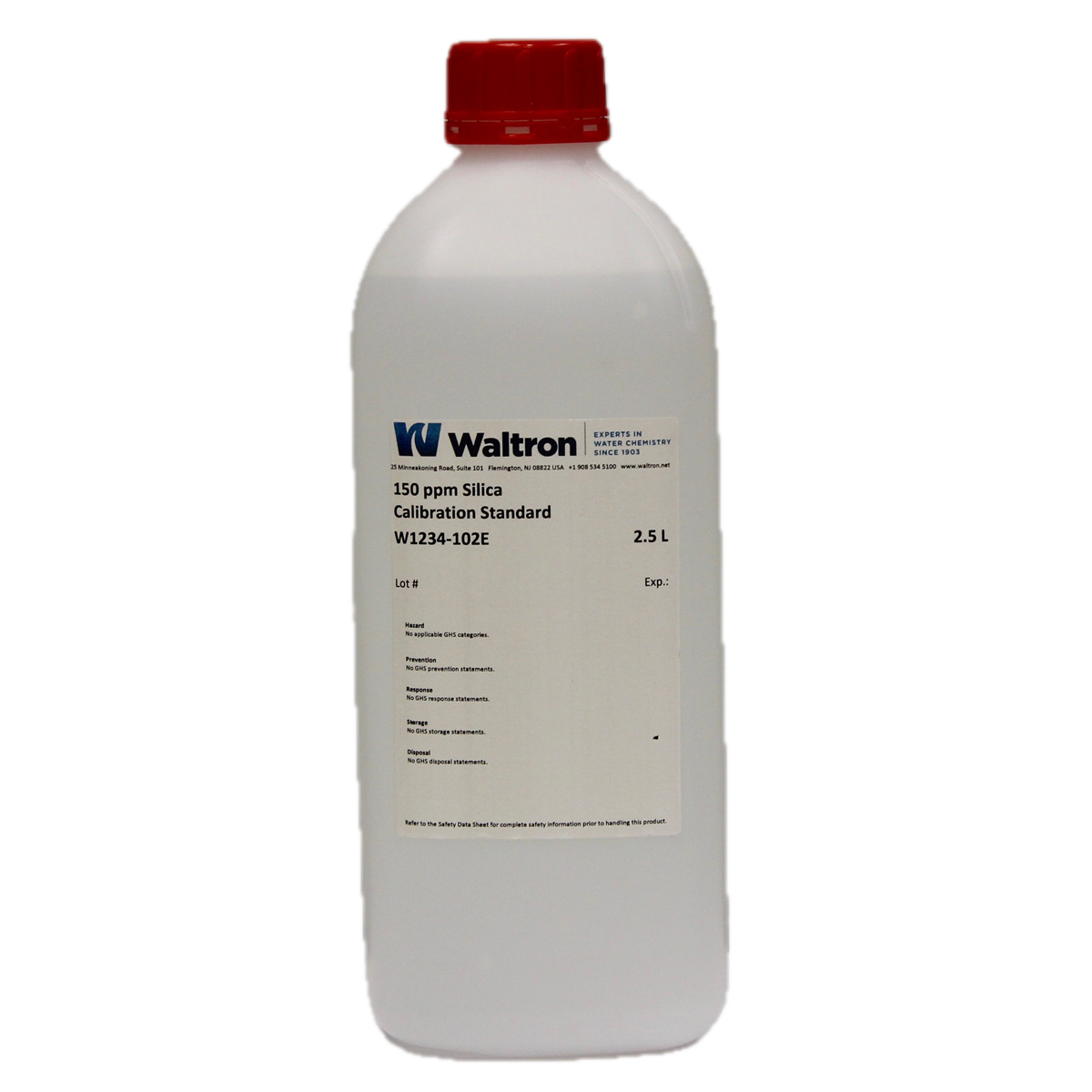 Silica Calibration Standard, 150ppm, 2.5L