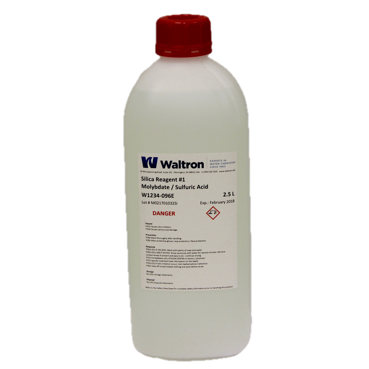 Silica Reagent #1, Sulfuric/Molybdate, 2.5L (Special Handling)