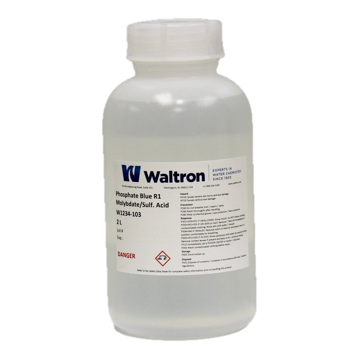 Phosphate Blue Reagent #1, Molybdate/Sulfuric Acid Reagent, 2L (Special Handling)