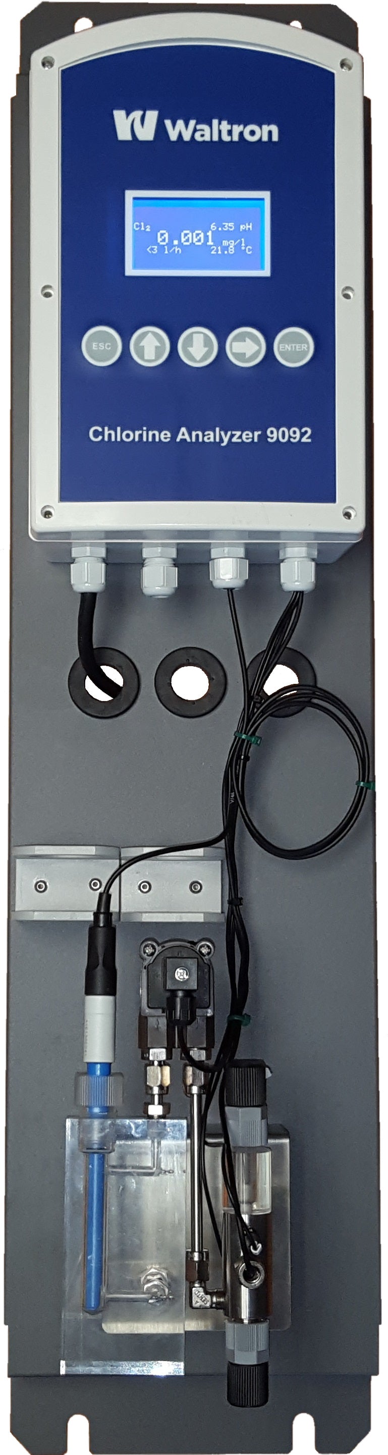 Waltron 9092 Free Chlorine Analyzer with pH Sensor