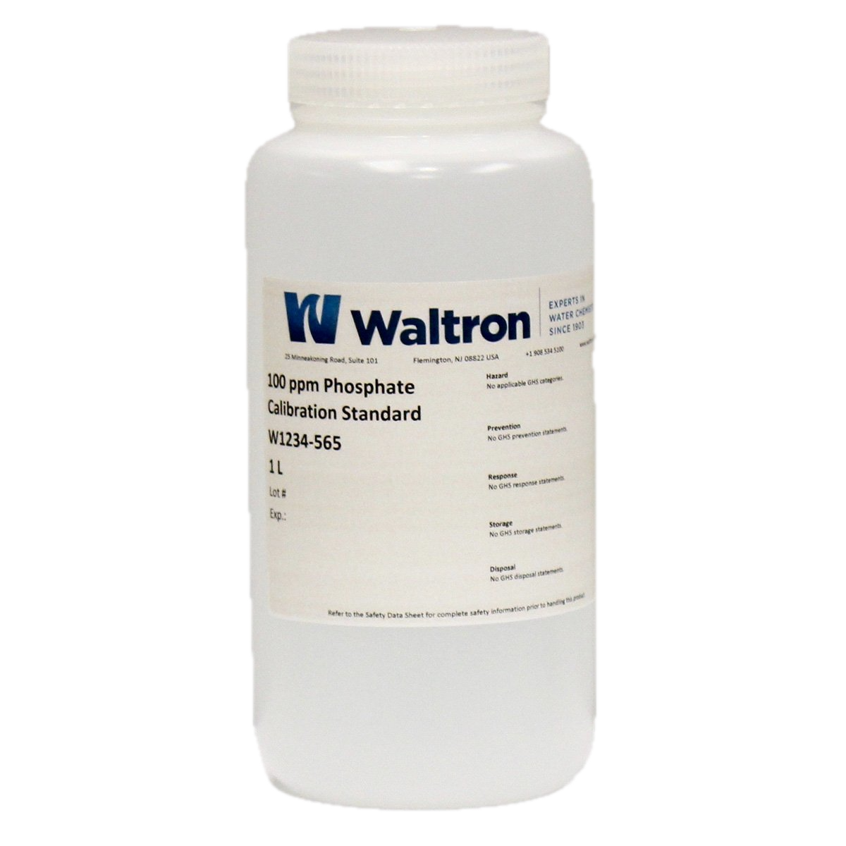 Phosphate Calibration Standard, 100ppm, 1L