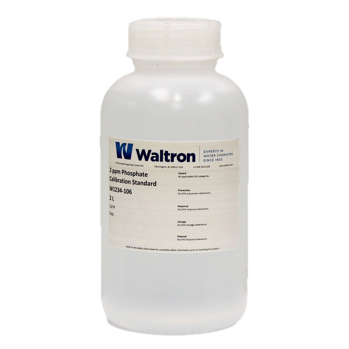 Phosphate Calibration Standard, 2ppm, 2L