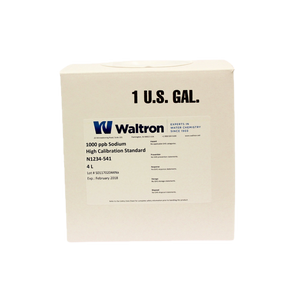 Sodium High Calibration Standard, 1000ppb, Red, 1 Gal/4L Cube