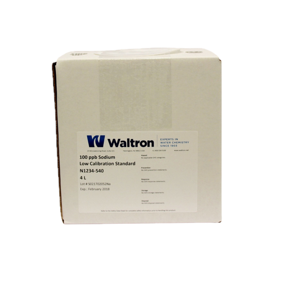 Sodium Low Calibration Standard, 100ppb, 1 Gal/4L Cube