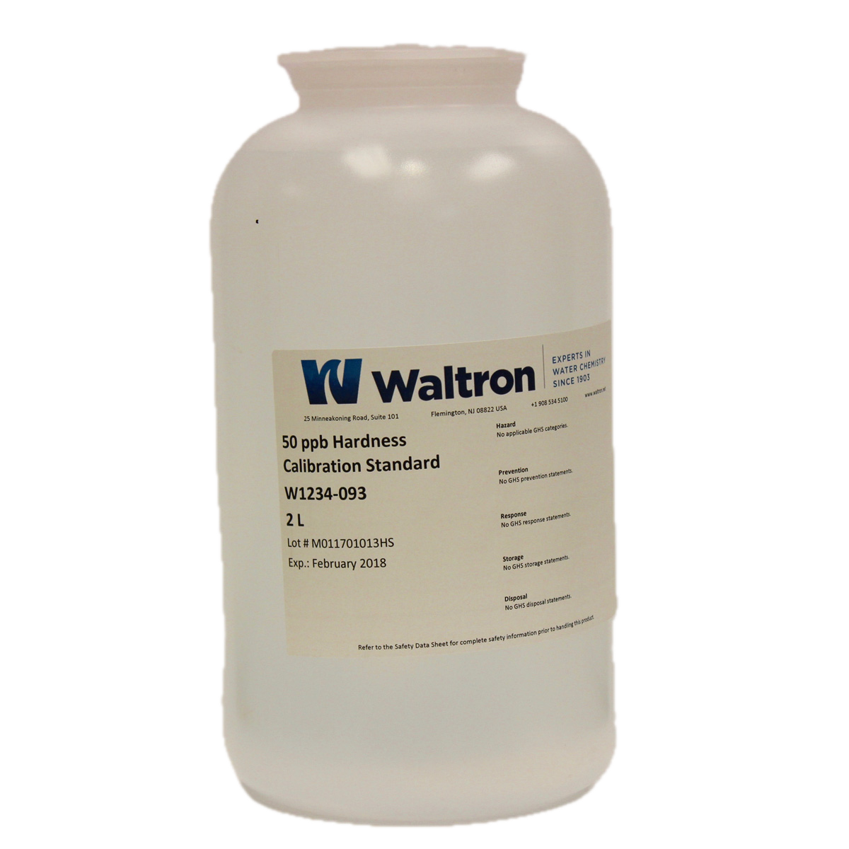 Hardness Calibration Standard, 50ppb, 2L