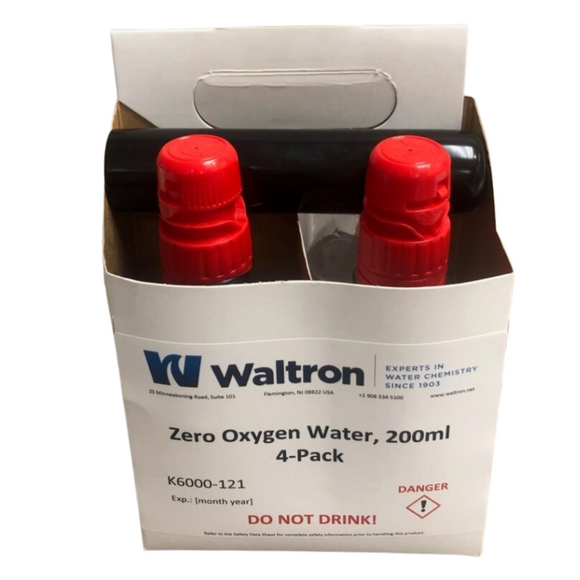 Waltron Zero Oxygen Water, 4 pack of 200ml Bottles