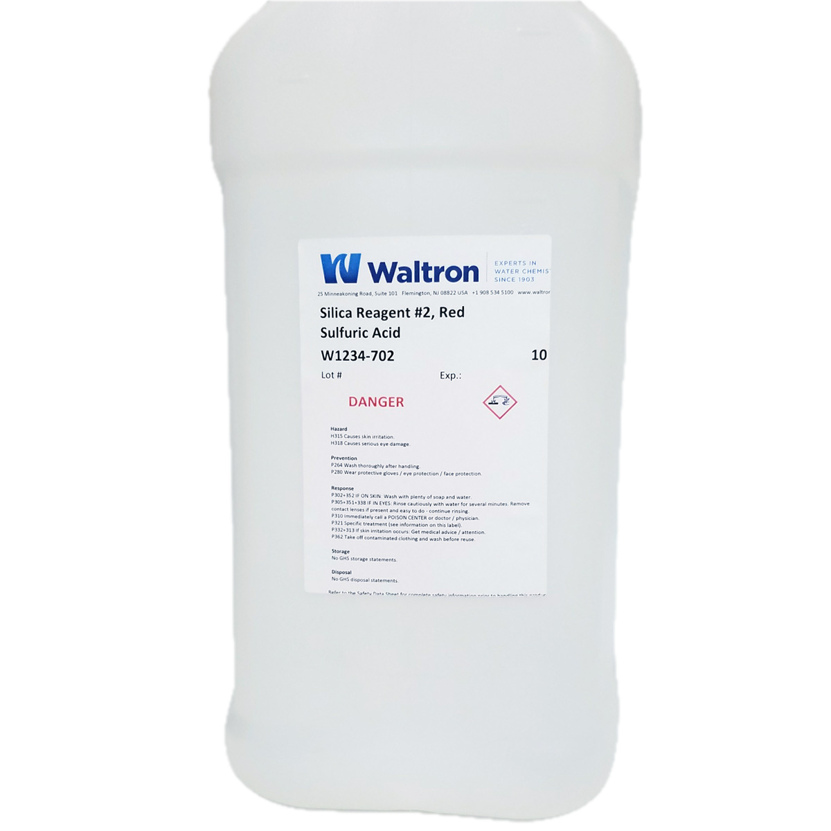 Molybdate Reagent #2 for Swan COPRA Silica analyzer, 10 Liter